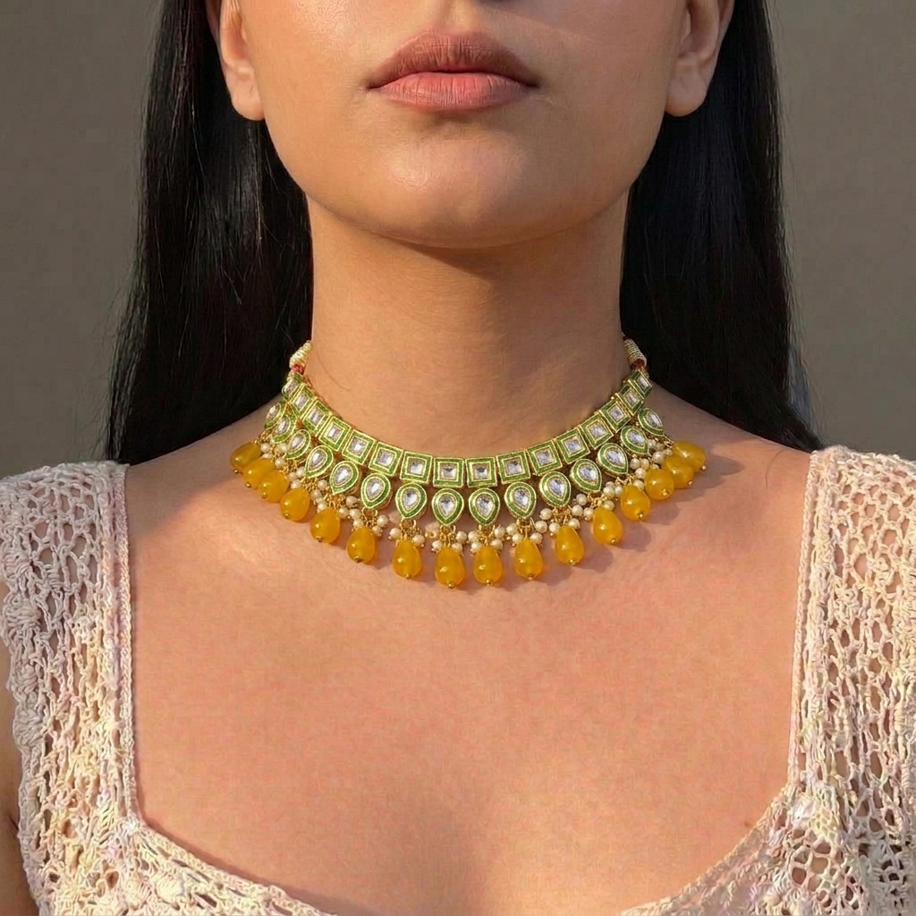 Yellow Statement Choker.