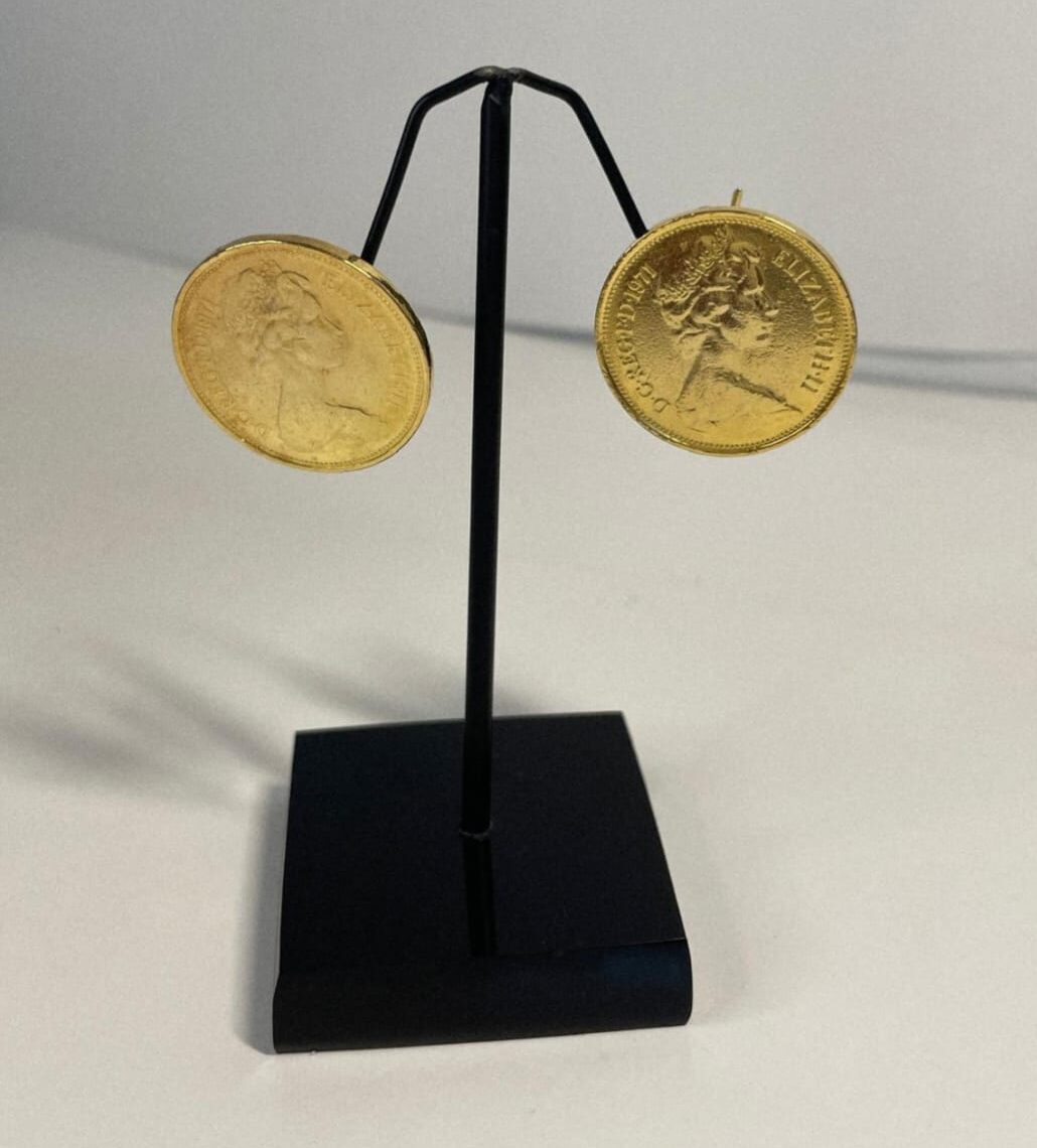 Classic Queen Coin Earring - Image 3