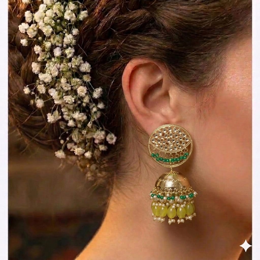 Traditional Gold Jhumkas