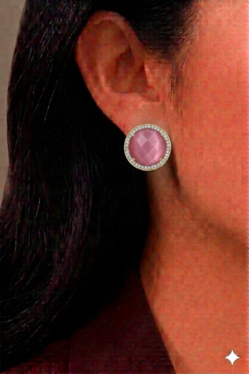 Faceted Crystal Stud
