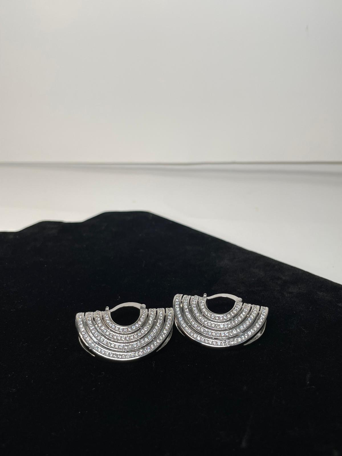 Elegant Geometric AD Hoops - Image 2