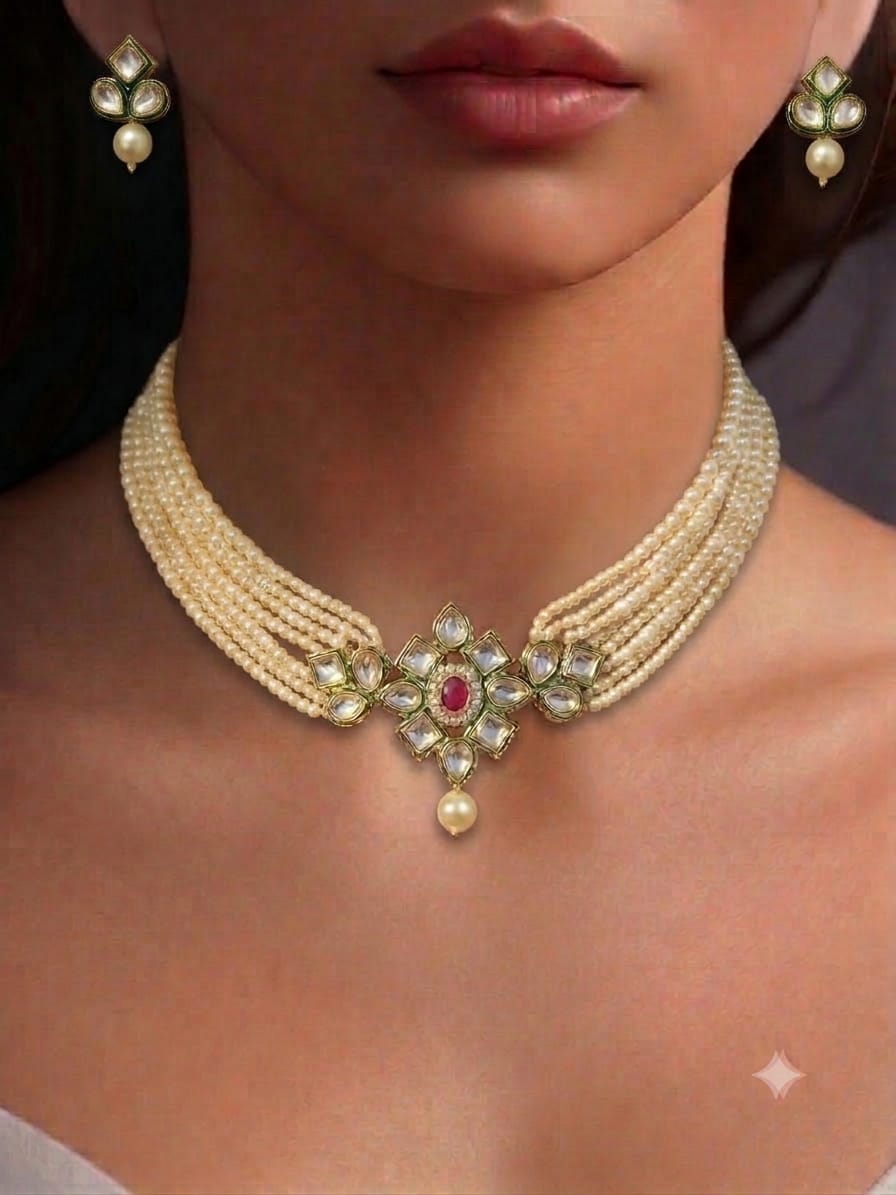 Floral Motifs choker