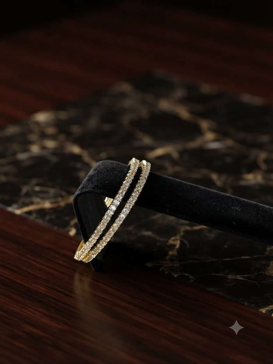 CZ stone bangles#02 - Image 2