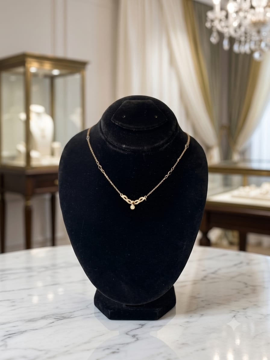 Golden necklace #01