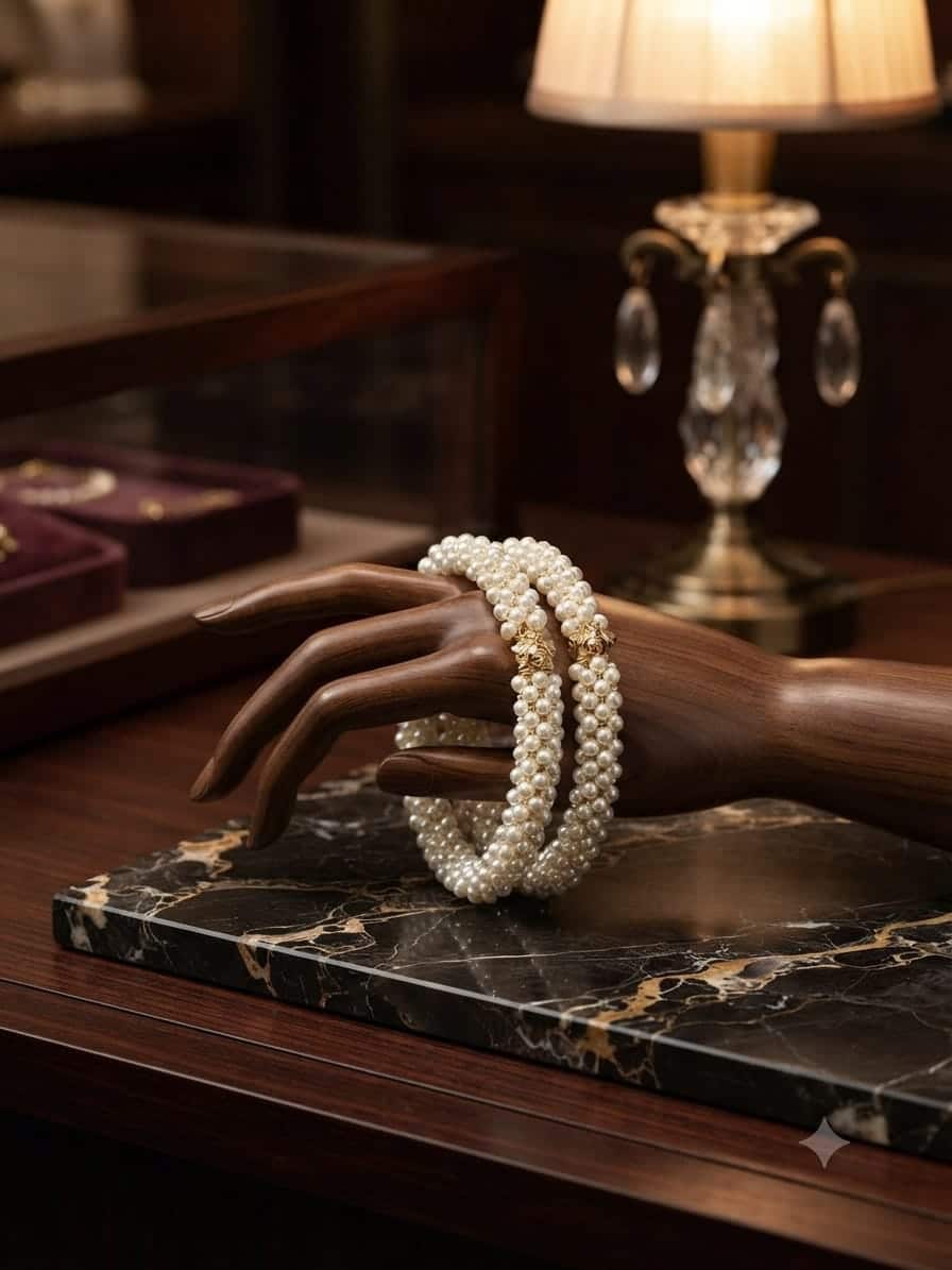 Faux pearl bangles#20