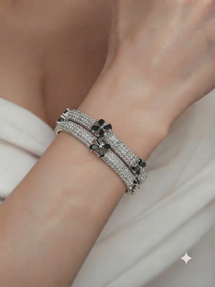 Madurai Midnight Blossom Bangles#23