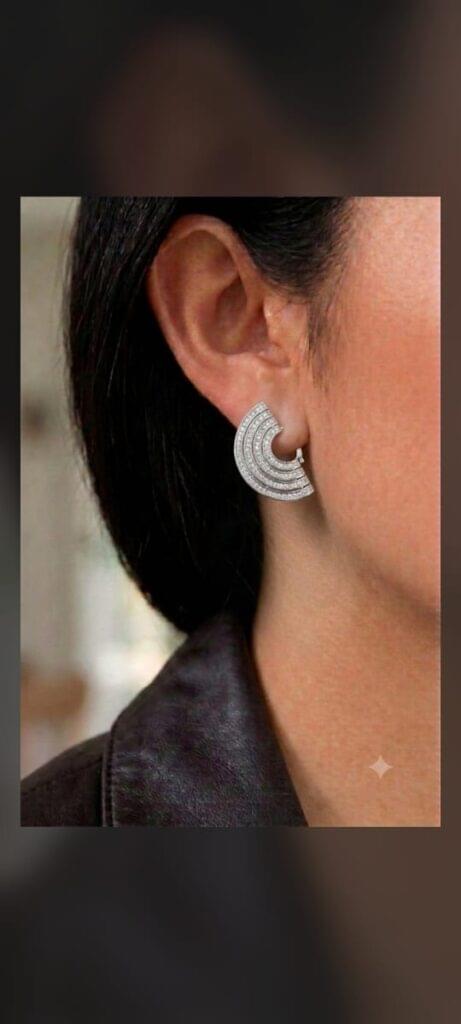 Elegant Geometric AD Hoops