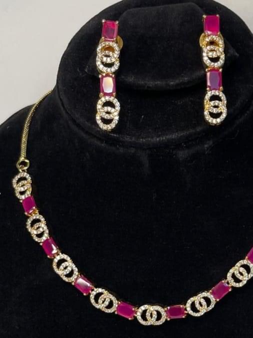 CZ stone necklace - Image 5
