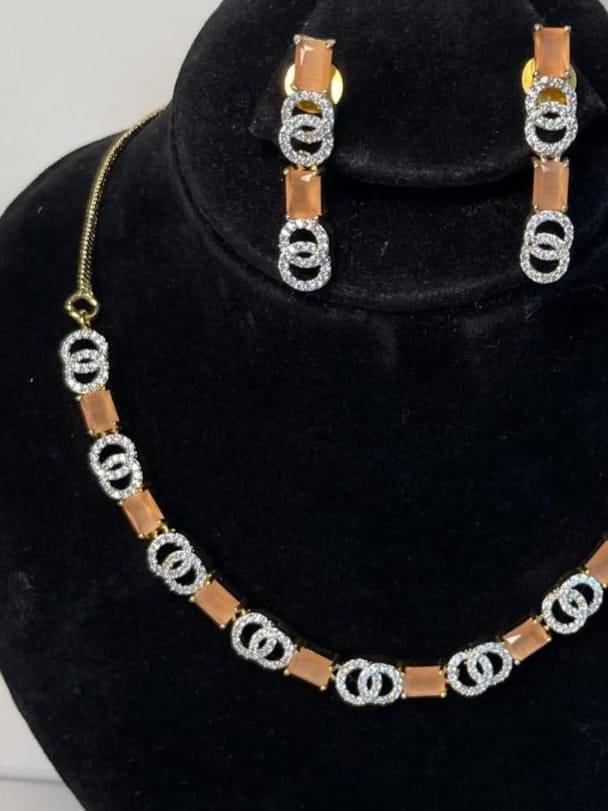 CZ stone necklace - Image 7