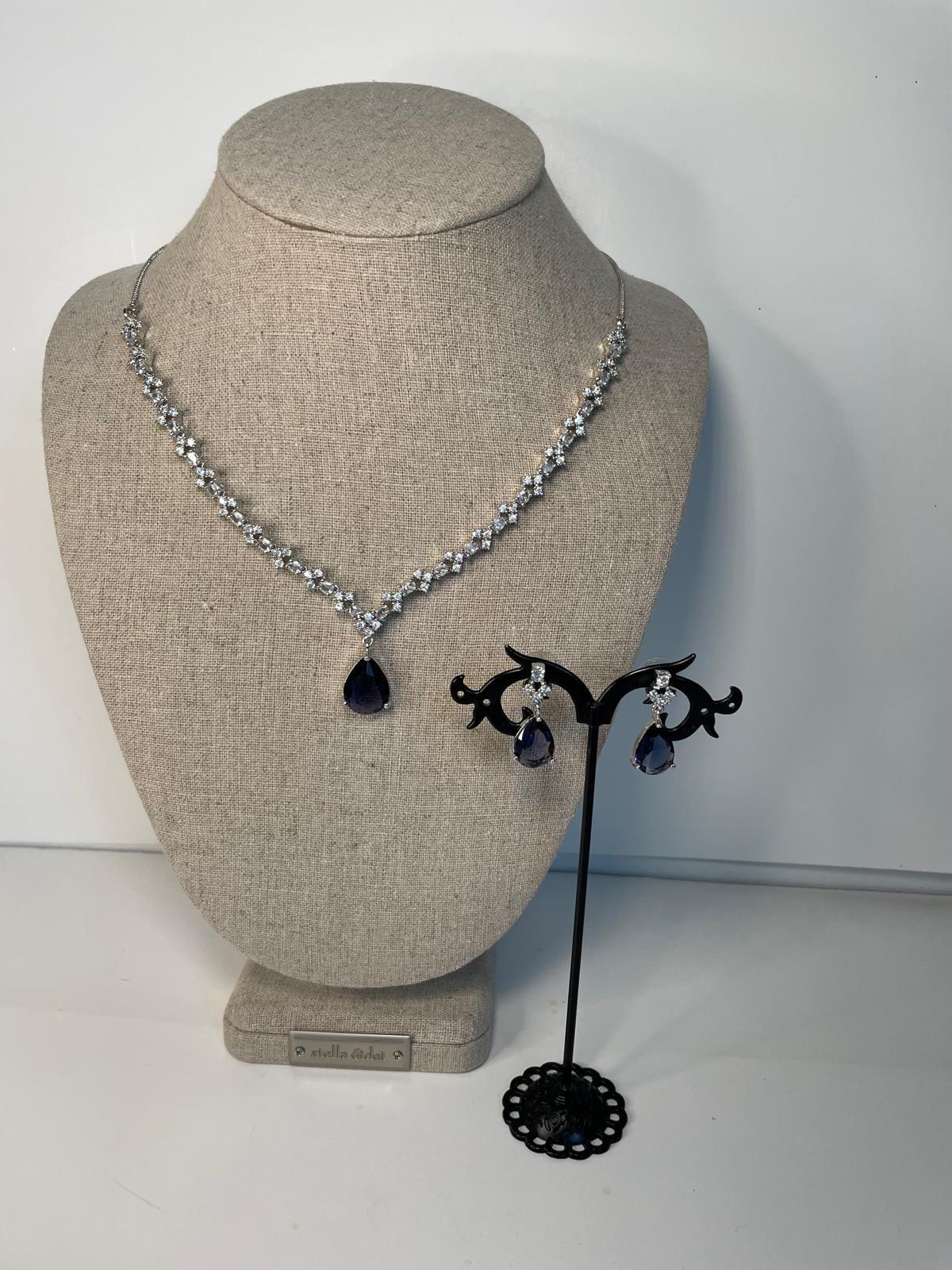 Purple doublet with AD stone necklace - Image 3