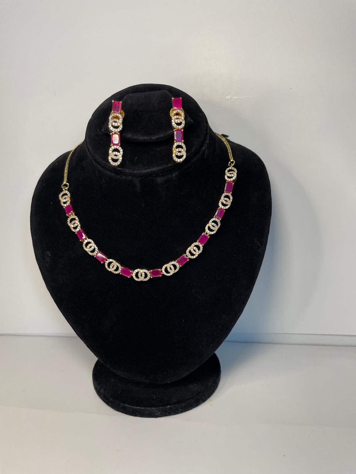 CZ stone necklace - Image 4