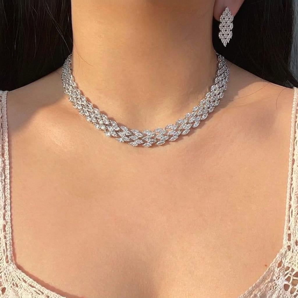 Minimalist Silver Leaf Set