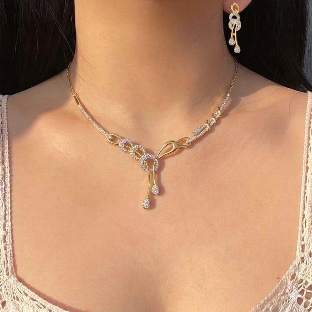 Elegant Drop Necklace Set