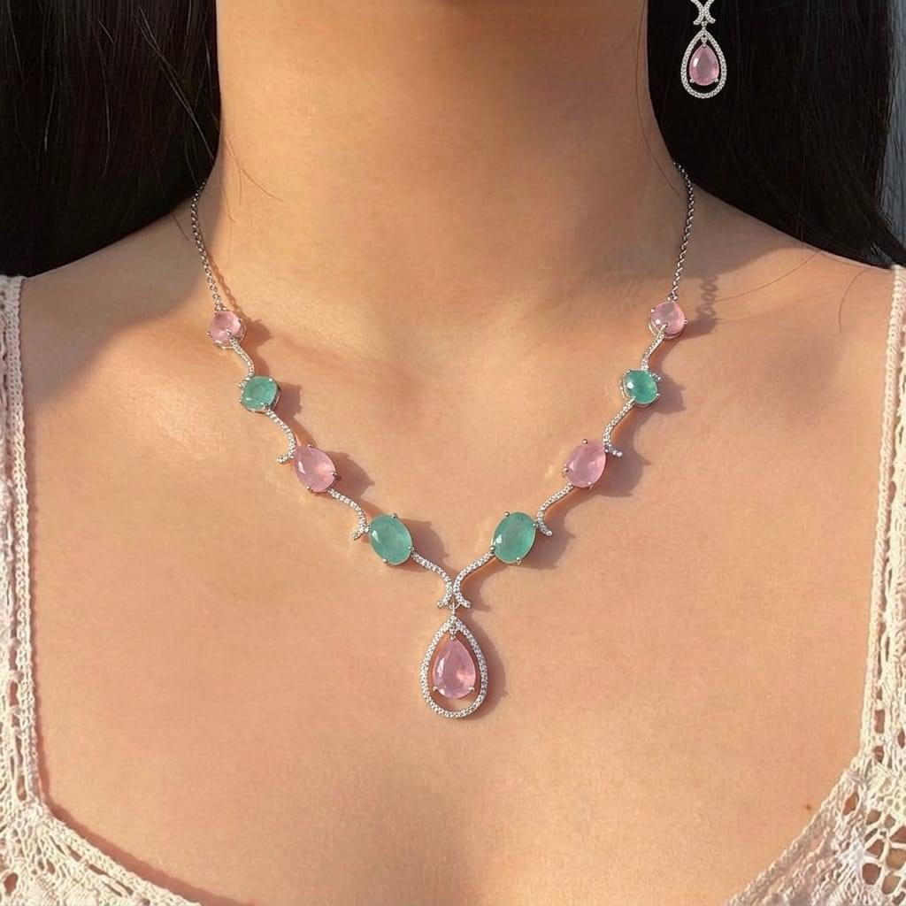 Pastel Teardrop Necklace