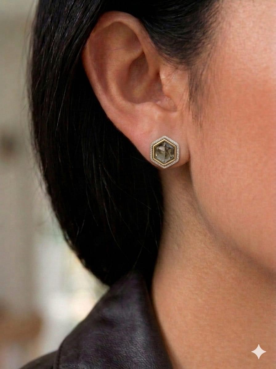 Uncut kundan Stud - Image 2