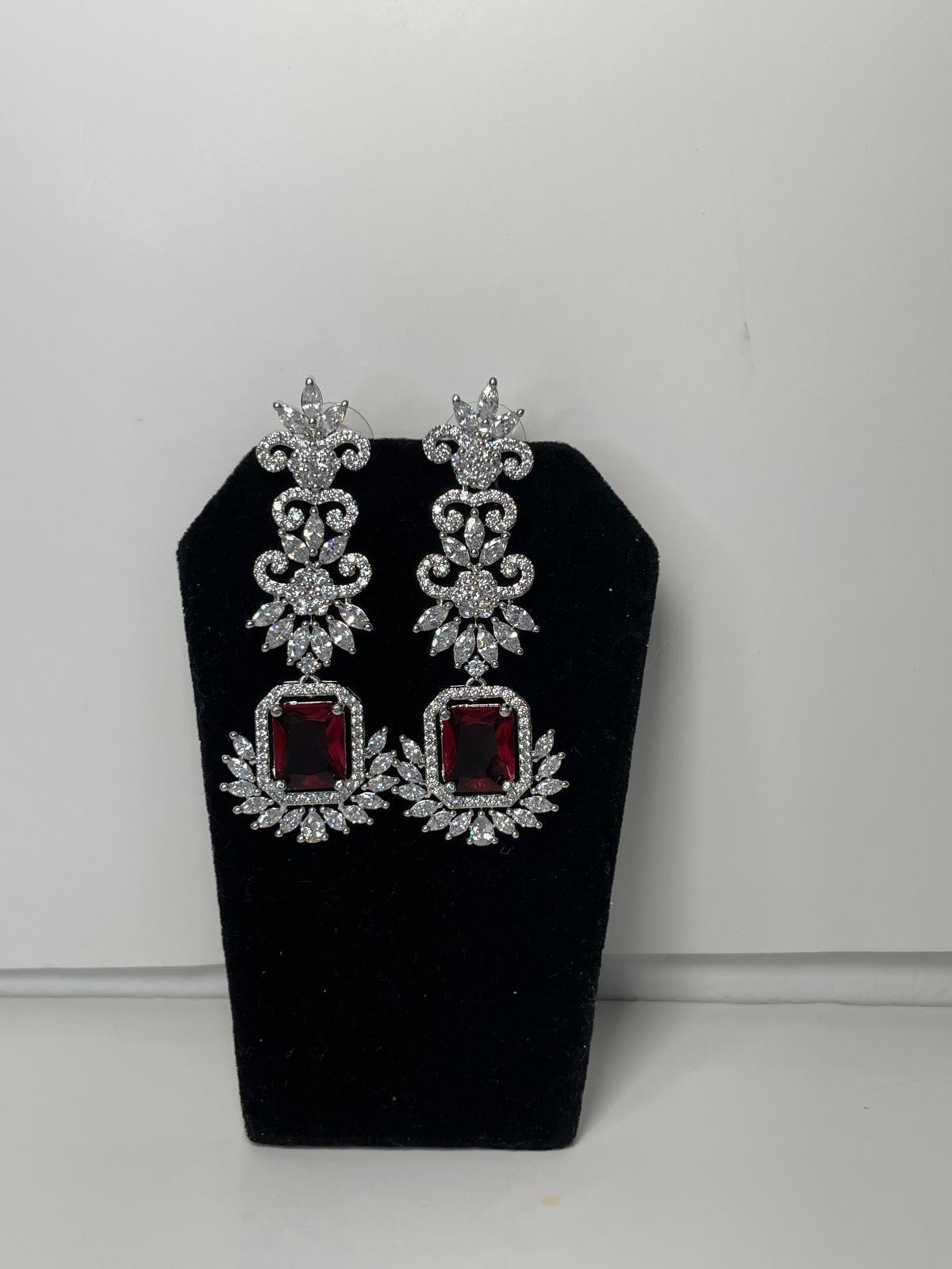 Ruby Red Statement Drops - Image 2