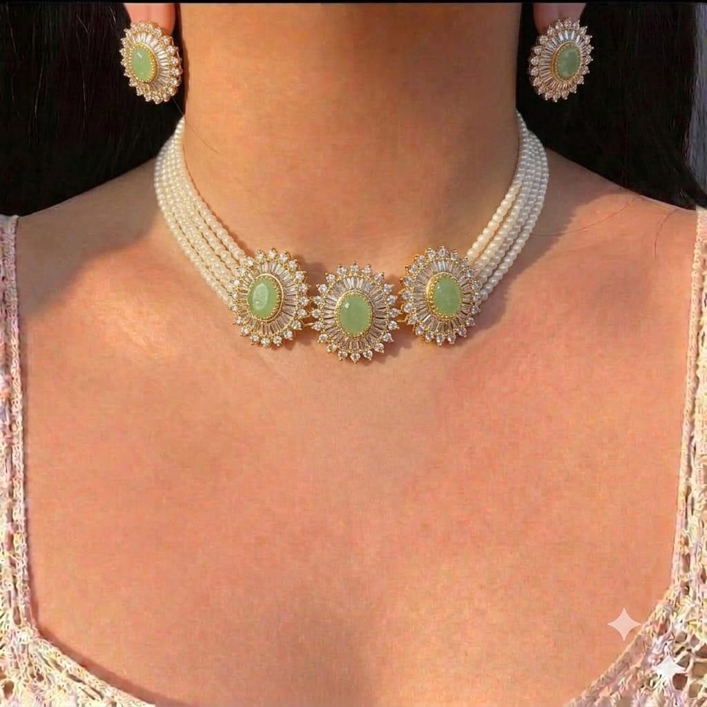 Crushed  Choker set