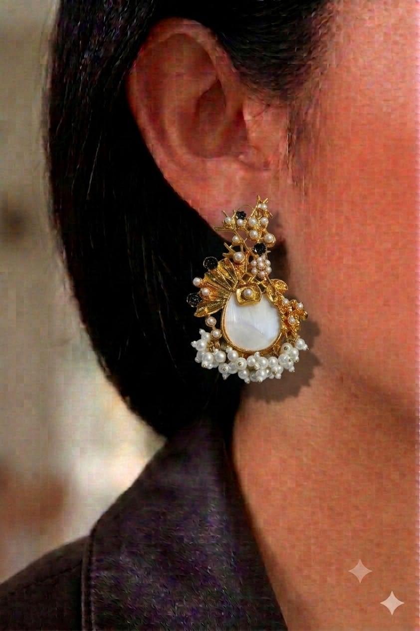 Mother-of-Pearl Drop Earrings