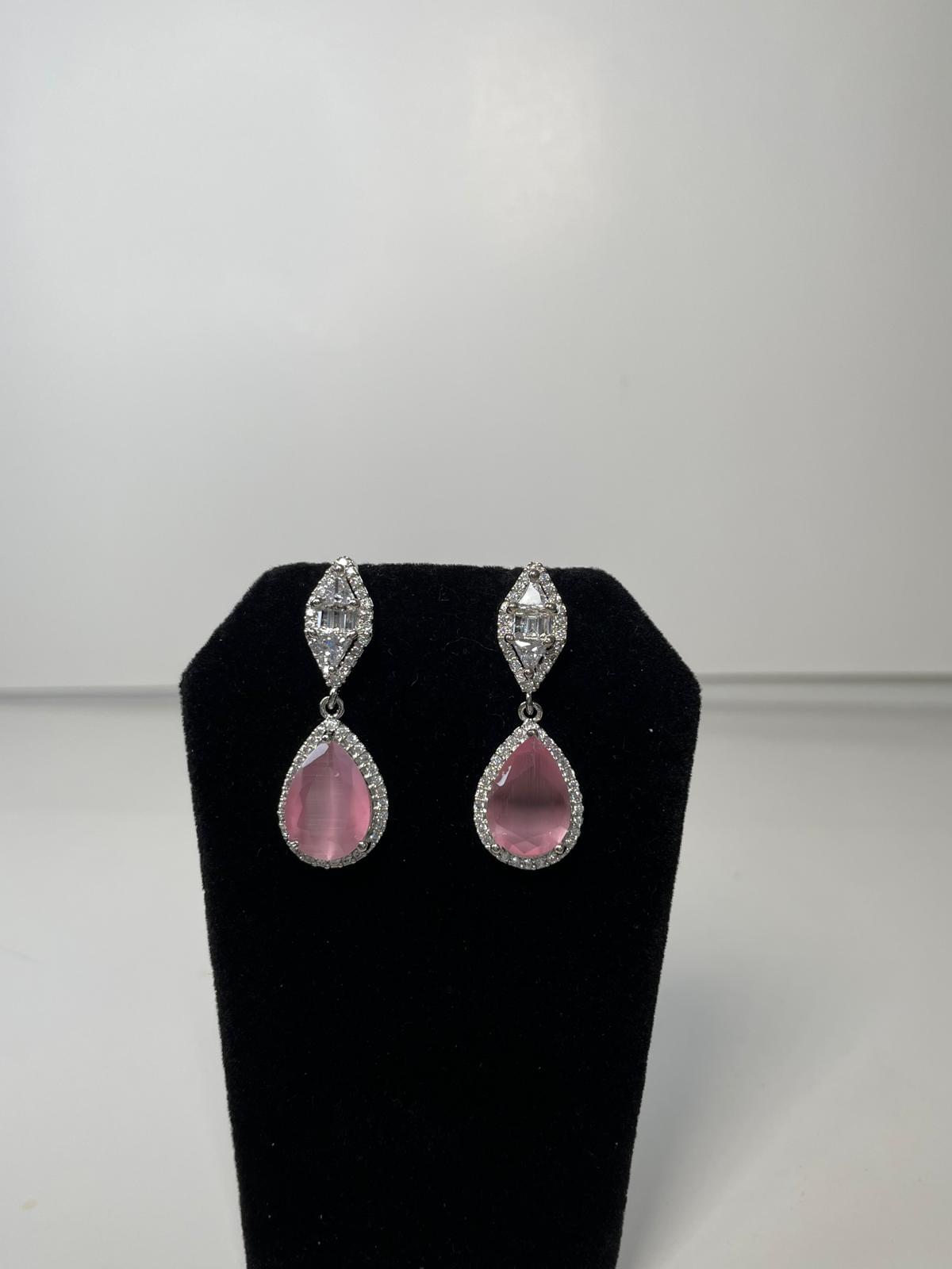 Teardrop Statement Earrings - Image 2