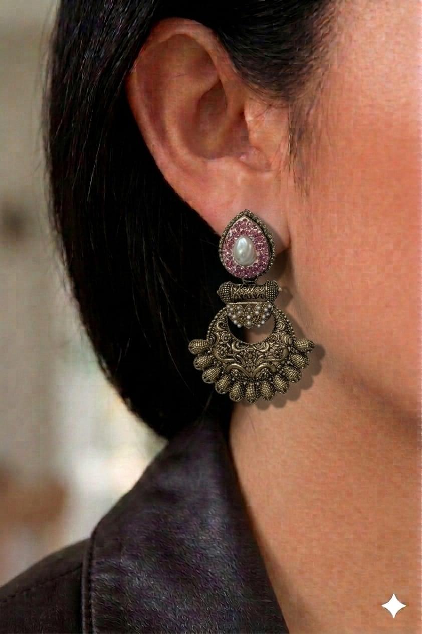 pink turkish earring