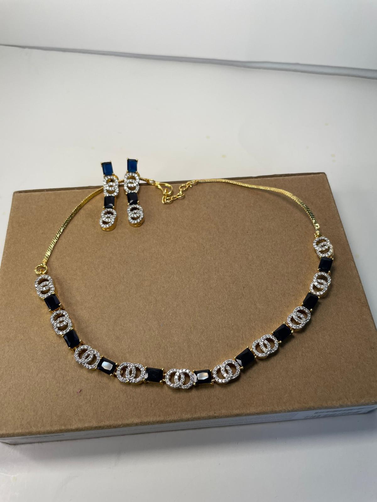 CZ stone necklace - Image 8
